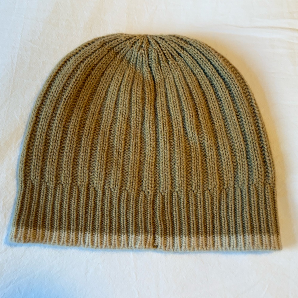 Coach Tan Ribbed Knit Hat - Picture 2 of 5
